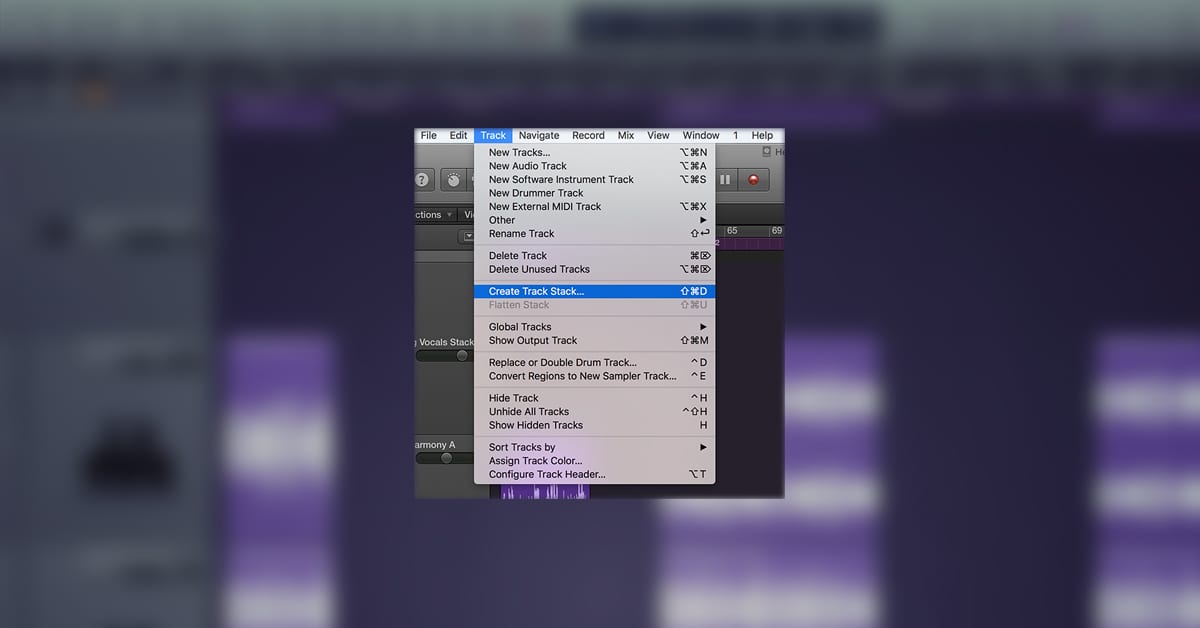 How To Organize Your Logic Pro X Projects With Folder Track Stacks