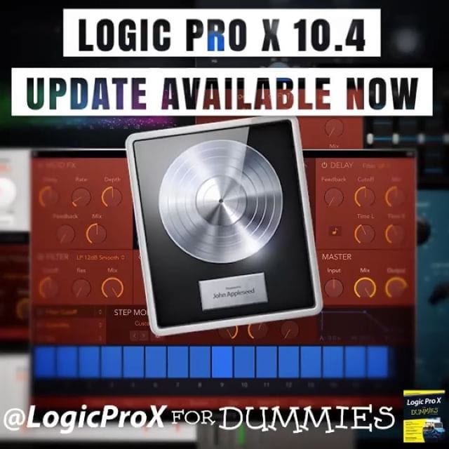 logic pro x 10.4 download update
